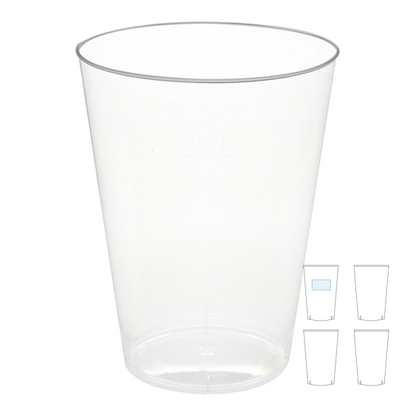 PS Crystal Clear Injected Plastic Cup